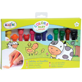 Pastelli a Cera Animali Aladine Kids