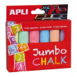 6 Jumbo Chalk Apli Kids