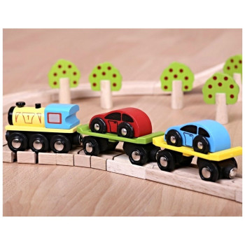 Treno Cargo Auto Bigjigs Train