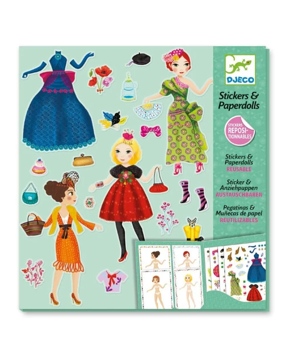 Stickers e Paperdoll Moda Djeco