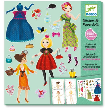 Stickers e Paperdoll Moda Djeco