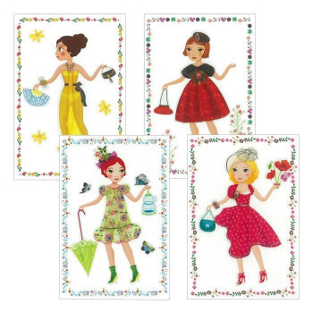 Stickers e Paperdoll Moda Djeco