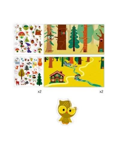 Histoires de Stickers La foresta Djeco
