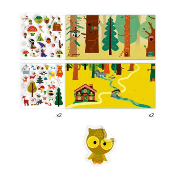 Histoires de Stickers La foresta Djeco