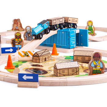 Construction Train Set Bigjigs Train