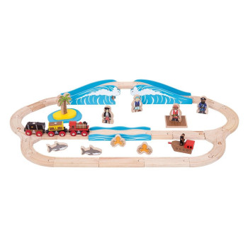 Pista Treno Pirati Bigjigs Train