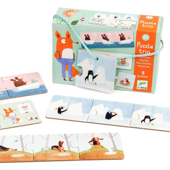 Puzzle Trio Storie Djeco