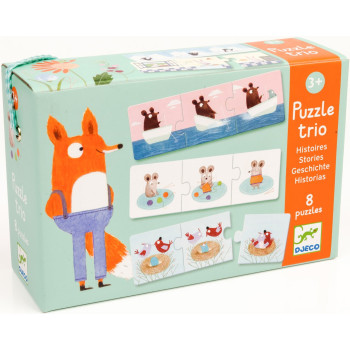 Puzzle Trio Storie Djeco