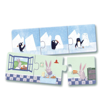 Puzzle Trio Storie Djeco