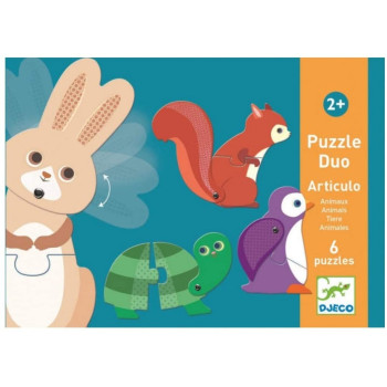 Puzzle Duo Articulo Animali Djeco
