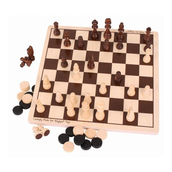 Dama e Scacchi Bigjigs Toys