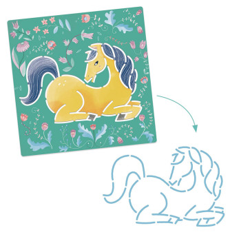 Stencil Horse Djeco