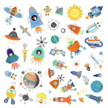 Stickers Viaggio nello spazio Djeco