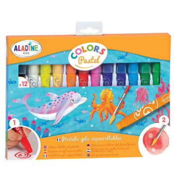 12 pastelli gel Aladine Kids