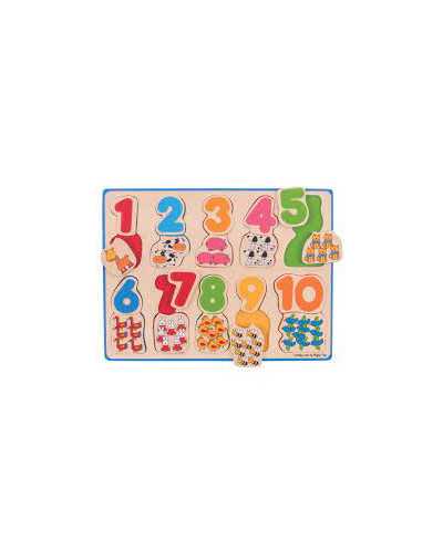 Puzzle Numeri e Colori Bigjigs Toys