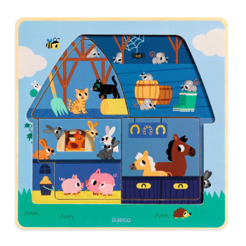 Puzzle Chez Moo Djeco