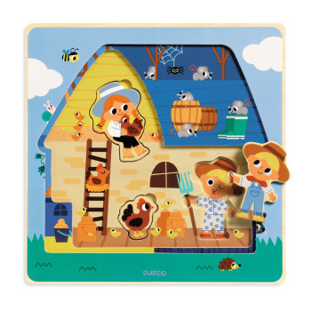 Puzzle Chez Moo Djeco
