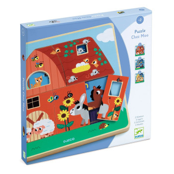 Puzzle Chez Moo Djeco