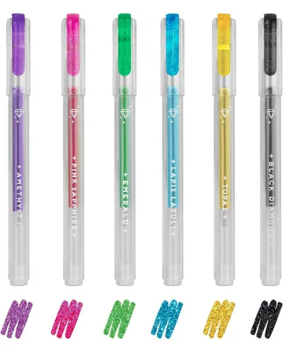 6 penne glitter Legami