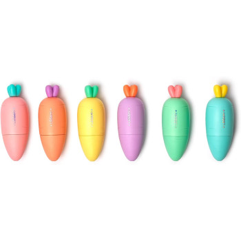 6 evidenziatori Carota Legami