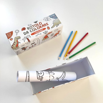 I dinosauri - Rotolo da colorare IdeeAli