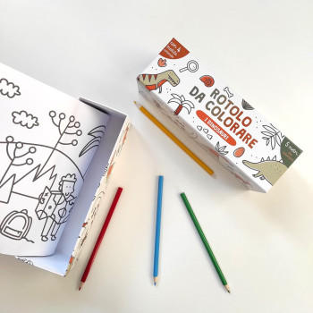 I dinosauri - Rotolo da colorare IdeeAli