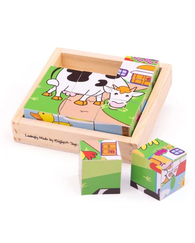 Cubi Puzzle Animali Bigjigs Toys