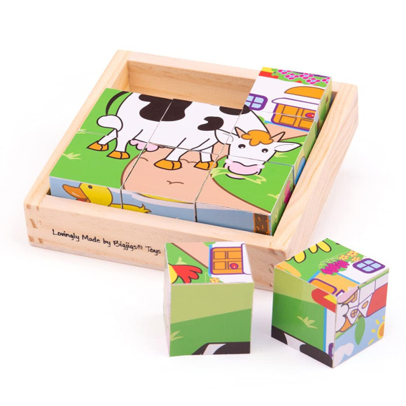 Cubi Puzzle Animali Bigjigs Toys