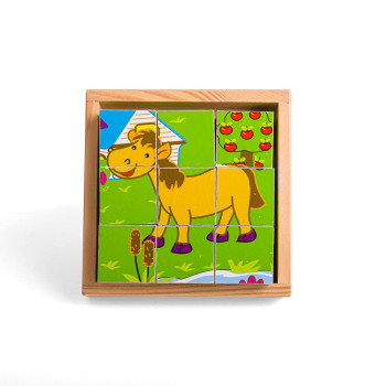 Cubi Puzzle Animali Bigjigs Toys