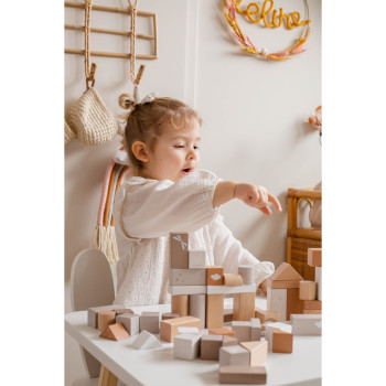 50 blocchi legno - Mastro Geppetto, giochi e giocattoli creativi