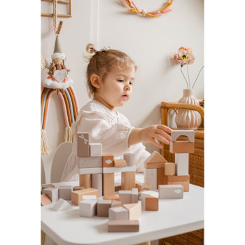 50 blocchi legno - Mastro Geppetto, giochi e giocattoli creativi