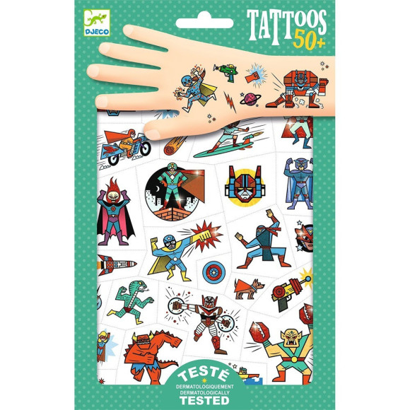 Tattoos Eroi - Mastro Geppetto, giochi e giocattoli creativi