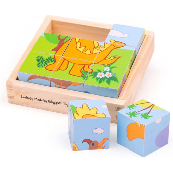 Cubi Puzzle Dinosauri - Mastro Geppetto, giochi e giocattoli creativi