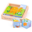 Cubi Puzzle Dinosauri - Mastro Geppetto, giochi e giocattoli creativi