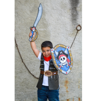 Scudo e spada Captain Skully