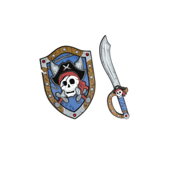 Scudo e spada Captain Skully