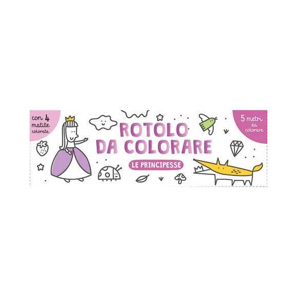 Le Principesse - Rotolo da colorare Le Principesse - Rotolo da colorare