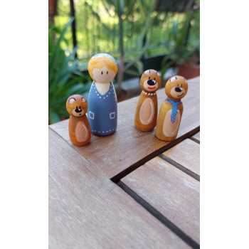 Peg Doll Riccioli d'oro e i tre orsi