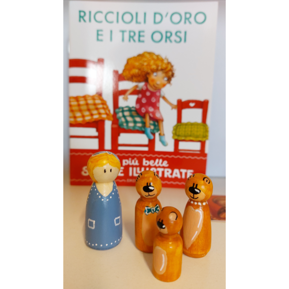 Peg Doll Riccioli d'oro e i tre orsi