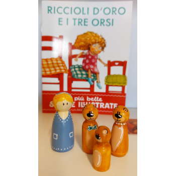 Peg Doll Riccioli d'oro e i tre orsi