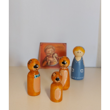 Peg Doll Riccioli d'oro e i tre orsi
