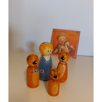 Peg Doll Riccioli d'oro e i tre orsi