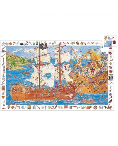 Puzzle Pirati Djeco