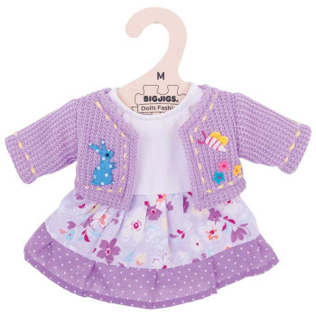 Cardigan e Vestito Viola M Bigjigs Toys